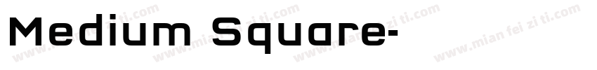 Medium Square字体转换